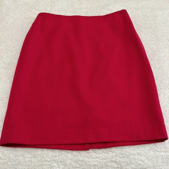Talbots Skirt Womens 2 Petite Barbie Pink Wool Straight Pencil Mini Short Lined - Picture 8 of 11